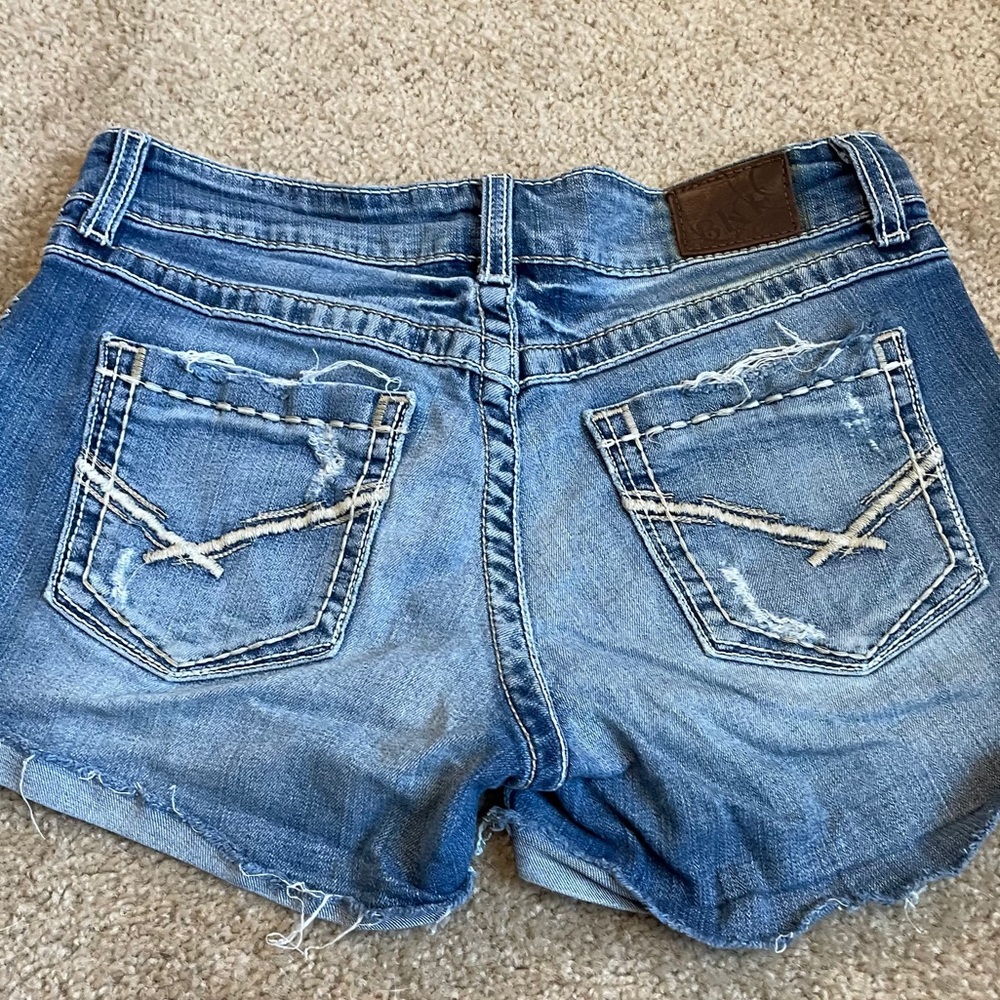 BKE Distressed Jean Shorts Size 27